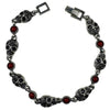 Resin Antique Silver Skull Charm Bracelets