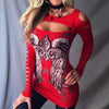 Bodycon Long Sleeve Wings