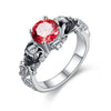 Black Skull Crystal Zircon Ring