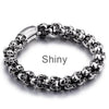 New Stainless Steel Skull Charm Link Chain Bracelets (4 colors)