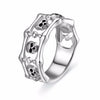 Silver Vintage Gothic Punk Skull Ring