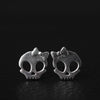 Bow Skull Stud Earrings