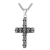 Trendy Skull Cross Crucifix Stainless Steel Necklace