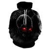 Red Eyes Skull Hoodie - designfullprint