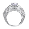 Punk Skull Princess Zircon Wedding Ring