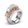 Luxury Vintage Skull CZ Cubic Zirconia Ring For Women