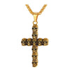 Trendy Skull Cross Crucifix Stainless Steel Necklace