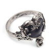 Alloy Punk Vintage Gothic Heart Ring