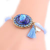 Crystal Alloy Multi-Color Skull Charm Bracelets