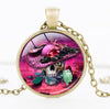 Flower Skull Necklace - designfullprint