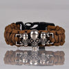 Skull Head Emergency Survival Para Cord Bracelets