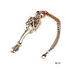 Double Skeleton Skull Bangle Bracelet - designfullprint