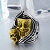 Clown Skull Design Biker Rings