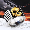 Men's Punk Biker Motorcycle Skull Skeleton Ring