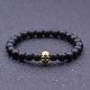 Natural Rock Stone Skull Head Bracelets
