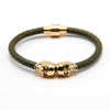 Punk Genuine Skull Leather Bracelet