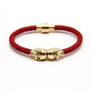 Punk Genuine Skull Leather Bracelet