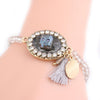 Crystal Alloy Multi-Color Skull Charm Bracelets