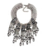 Luxurious Gun Metal Chunky Chain Skull Necklaces