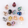 Top Quality 20pcs/lot Skull Crystal Glass  Bracelet Necklace Jewelry DIY Beads - designfullprint