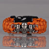 Skull Head Emergency Survival Para Cord Bracelets