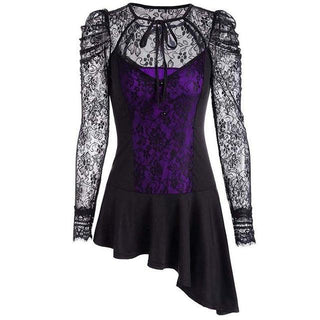 Floral Gothic Lace Dress