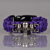 Skull Head Emergency Survival Para Cord Bracelets