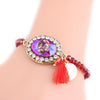 Crystal Alloy Multi-Color Skull Charm Bracelets
