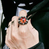 Unique Stylistic Evil Eye Ring for Men