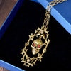 Retro Charm Skull Bones Chain Necklace