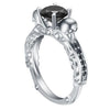 Trendy Zircon Rose Gold Skull Rings