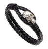 Vintage Gold Silver Genuine Leather Weave Bracelets