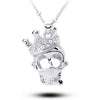 Crystal Crown Skull Skeleton Necklaces