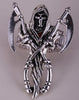 Double Axe Grim Reaper Stretch Skull Rings