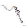 Double Skeleton Skull Bangle Bracelet - designfullprint