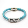 Punk Genuine Skull Leather Bracelet