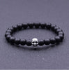 Natural Rock Stone Skull Head Bracelets