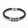 Punk Genuine Skull Leather Bracelet