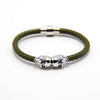 Punk Genuine Skull Leather Bracelet
