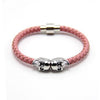 Punk Genuine Skull Leather Bracelet