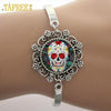 Sugar Skull Bracelets Skeleton Glass