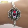 Sugar Skull Bracelets Skeleton Glass