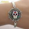 Sugar Skull Bracelets Skeleton Glass