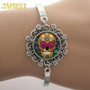 Sugar Skull Bracelets Skeleton Glass