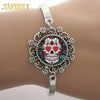 Sugar Skull Bracelets Skeleton Glass