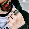 Unique Stylistic Evil Eye Ring for Men