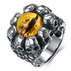 Gothic Biker Punk Stainless Steel Skull Ring