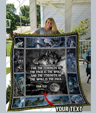 Gift For Viking Lover Gift For Native American Gift For Wolf Lover Wolf Strength Is The Wolf Custom Sherpa Blanket HG american wolf wolves in native american culture wolf viking