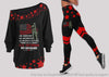 Gift For Veteran Lover Gift For Army He Served He Sacrificed He Regrets Nothing My Husband Is A US Veteran Off Shoulder Long Sleeves Top and Leggings Set LN