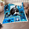 Cute Orca Whale Blanket HG